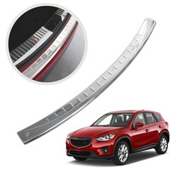 Rear bumper trim for Mazda CX-5 I (GH | KE) 2012-2017 Chrome Stainless stee
