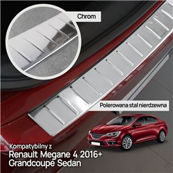 Rear bumper trim for Renault Megane GrandCoupe Sedan IV (RFB) 4D 2016-2020