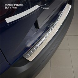 Rear bumper trim for Opel Crossland X I (P17 | P2QO) PRE-FL 2017-2020 Chrom