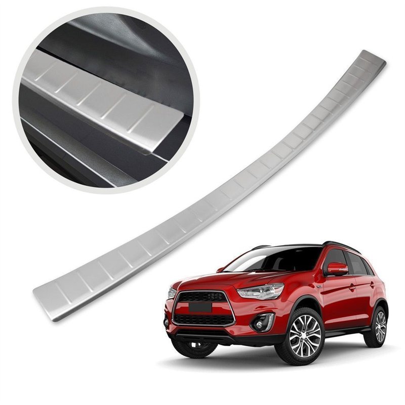 Rear bumper trim for Mitsubishi ASX I (GA0 | GA/XA/XB/XC/XD) 2010-2021 Silv
