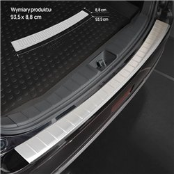 Rear bumper trim for Mitsubishi ASX I (GA0 | GA/XA/XB/XC/XD) 2010-2021 Silv