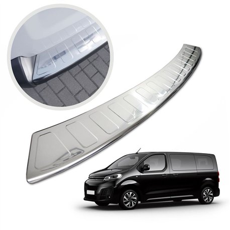 Rear bumper trim for Citroen Jumpy III (V) 4D (L3 | XL) 2016- Chrome Stainl
