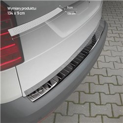 Listwa tylnego zderzaka do Volkswagen VW Caddy IV 2015-2020 Czarn