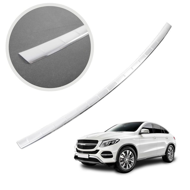 Rear bumper trim for Mercedes GLE Coupe (C292) 2015-2019 | Silver Stainless
