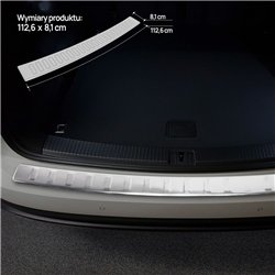 Rear bumper trim for Volkswagen VW Touareg III (CR) 2018- | Chrome Stainles