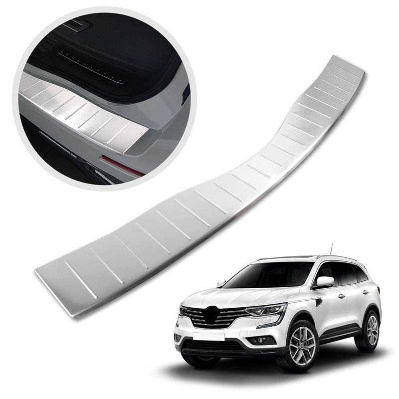 Rear bumper trim for Renault Koleos II (HC | RZG) 2017-2023 Silver Stainles