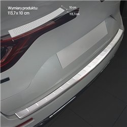 Rear bumper trim for Renault Koleos II (HC | RZG) 2017-2023 Silver Stainles
