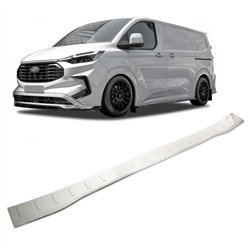 Rear bumper trim for Volkswagen VW Transporter (T7) 2025- | Silver Stainles