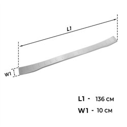 Rear bumper trim for Volkswagen VW Transporter (T7) 2025- | Silver Stainles