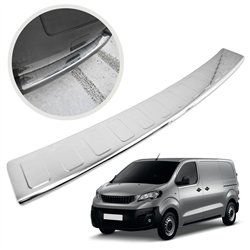 Rear bumper trim for Peugeot Expert III (V) 2016- | Chrome Stainless steel