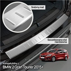 Rear bumper trim for BMW 2 Series Gran Tourer (F46) 2015-2022 | Silver Stai