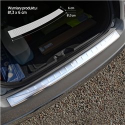 Rear bumper trim for Dacia Duster II (HM | SR) 2018-2024 Silver Stainless s