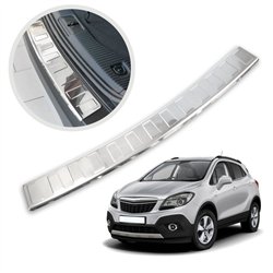 Rear bumper trim for Opel Mokka A (J13) PRE-FL 2012-2016 | Chrome Stainless