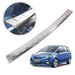 Rear bumper trim for Opel Zafira B (A05 | H) 2005-2014 Silver Stainless ste