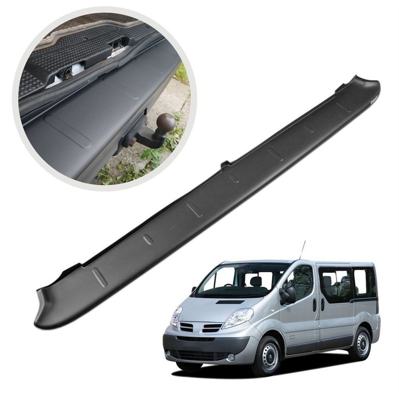 Rear bumper trim for Nissan Primastar I (X83) 2002-2015 | Black ABS