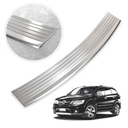 Rear bumper trim for Fiat Freemont I (JC | JC49) 2011-2016 Silver Stainless