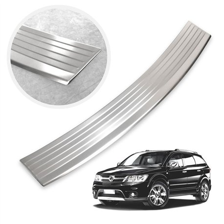 Rear bumper trim for Fiat Freemont I (JC | JC49) 2011-2016 Silver Stainless