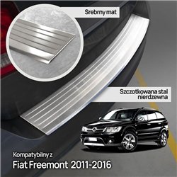 Rear bumper trim for Fiat Freemont I (JC | JC49) 2011-2016 Silver Stainless