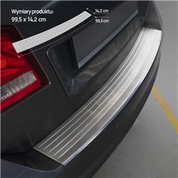 Rear bumper trim for Fiat Freemont I (JC | JC49) 2011-2016 Silver Stainless