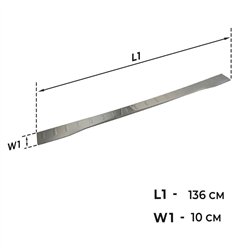 Rear bumper trim for Ford Transit Custom II (V710) 2023- | Black chrome Sta