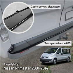 Rear bumper trim for Nissan Primastar I (X83) 2002-2015 | Black ABS