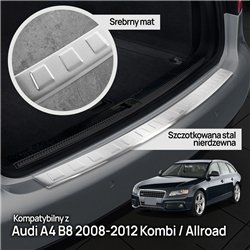Listwa tylnego zderzaka do Audi A4 Avant Kombi IV 2008-2015 Srebr