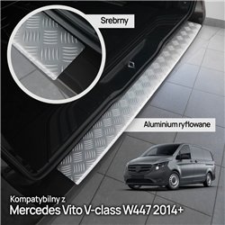 Listwa tylnego zderzaka Mercedes V-Klasa (W447) 2014- | Aluminiu