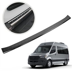 Rear bumper trim for Mercedes Sprinter (W907 | W910) 2018- Black chrome Sta