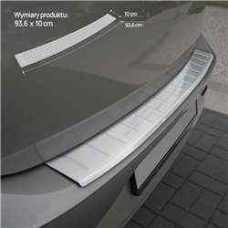 Rear bumper trim for Volkswagen VW Polo Hatchback VI (AW/BZ) 5D 2017- | Sil