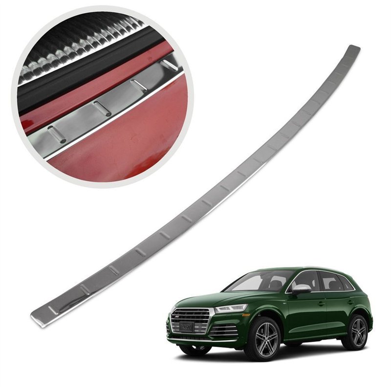 Rear bumper trim for Audi Q5 II (FY | 80A) 2017-2024 Chrome Stainless steel