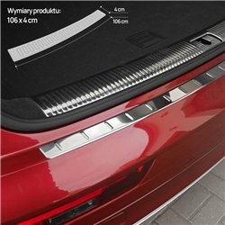 Listwa tylnego zderzaka do Audi Q5 II 2017-2024 Stal nierd