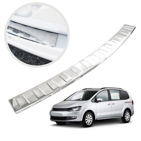 Rear bumper trim for Volkswagen VW Sharan II (7N) 2010-2022 | Chrome Stainl