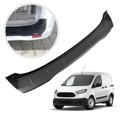 Rear bumper trim for Ford Transit Courier I (B460) 2014-2023 | Black ABS