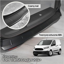 Rear bumper trim for Ford Transit Courier I (B460) 2014-2023 | Black ABS