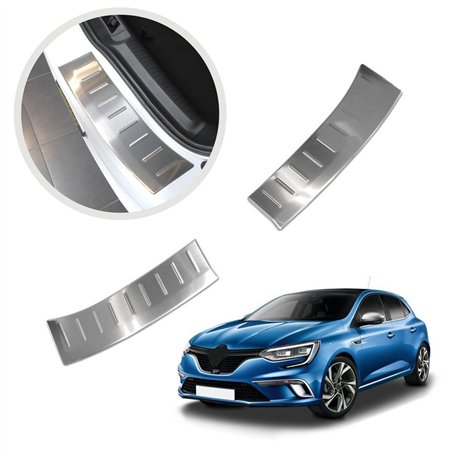 Rear bumper trim for Renault Megane Hatchback IV (RFB) 5D 2016-2024 | Silve