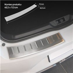 Rear bumper trim for Renault Megane Hatchback IV (RFB) 5D 2016-2024 | Silve