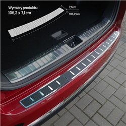 Rear bumper trim for KIA Sportage IV (QL) PRE-FL 2016-2018 | Black Stainles