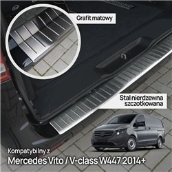 Listwa tylnego zderzaka Mercedes Vito (W447) 2014- | Stal nierdze