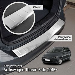 Rear bumper trim for Volkswagen VW Touran II (5T) 2015- | Chrome Stainless
