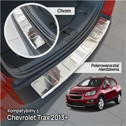 Rear bumper trim for Chevrolet Trax I (U200 | KL1B) 2013-2020 Chrome Stainl