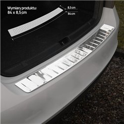 Rear bumper trim for Skoda Rapid Liftback I (NH3) 2012-2019 | Chrome Stainl