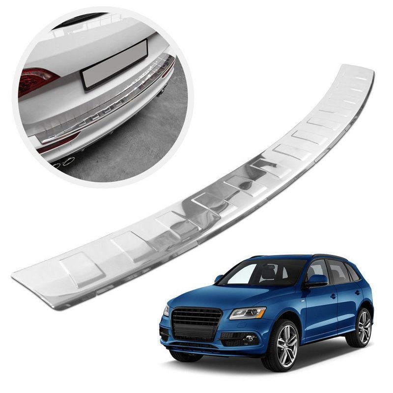 Rear bumper trim for Audi Q5 I (8R) 2008-2016 | Chrome Stainless steel