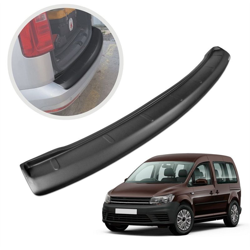 Rear bumper trim for Volkswagen VW Caddy III (2K) 2003-2015 | Black ABS