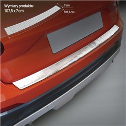 Rear bumper trim for Audi Q2 I (GA) PRE-FL 2016-2020 | Chrome Stainless ste