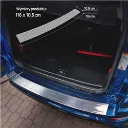 Rear bumper trim for Ford EcoSport II (JK8 | B515) FL 2017-2022 Silver Stai