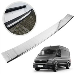 Rear bumper trim for MAN TGE I (2N | SY) 2017- Chrome Stainless steel