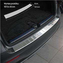 Rear bumper trim for Mercedes GLC (X253) 2015-2022 | Chrome Stainless steel