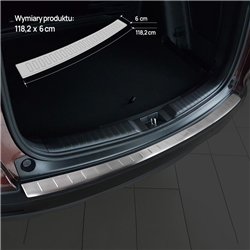 Rear bumper trim for Honda CR-V (RW) 2016-2023 | Silver Stainless steel