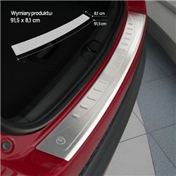 Rear bumper trim for Fiat 500X I (334) 2015- | Silver Stainless steel