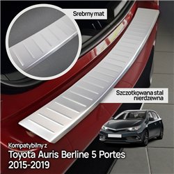 Rear bumper trim for Toyota Auris Hatchback II (E180) 5D FL 2015-2019 | Sil
